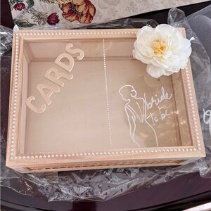 Hobby Lobby Pearl Accented Bride Card Box